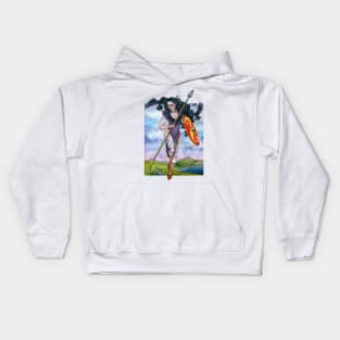 Morrigan, Goddess of War Kids Hoodie